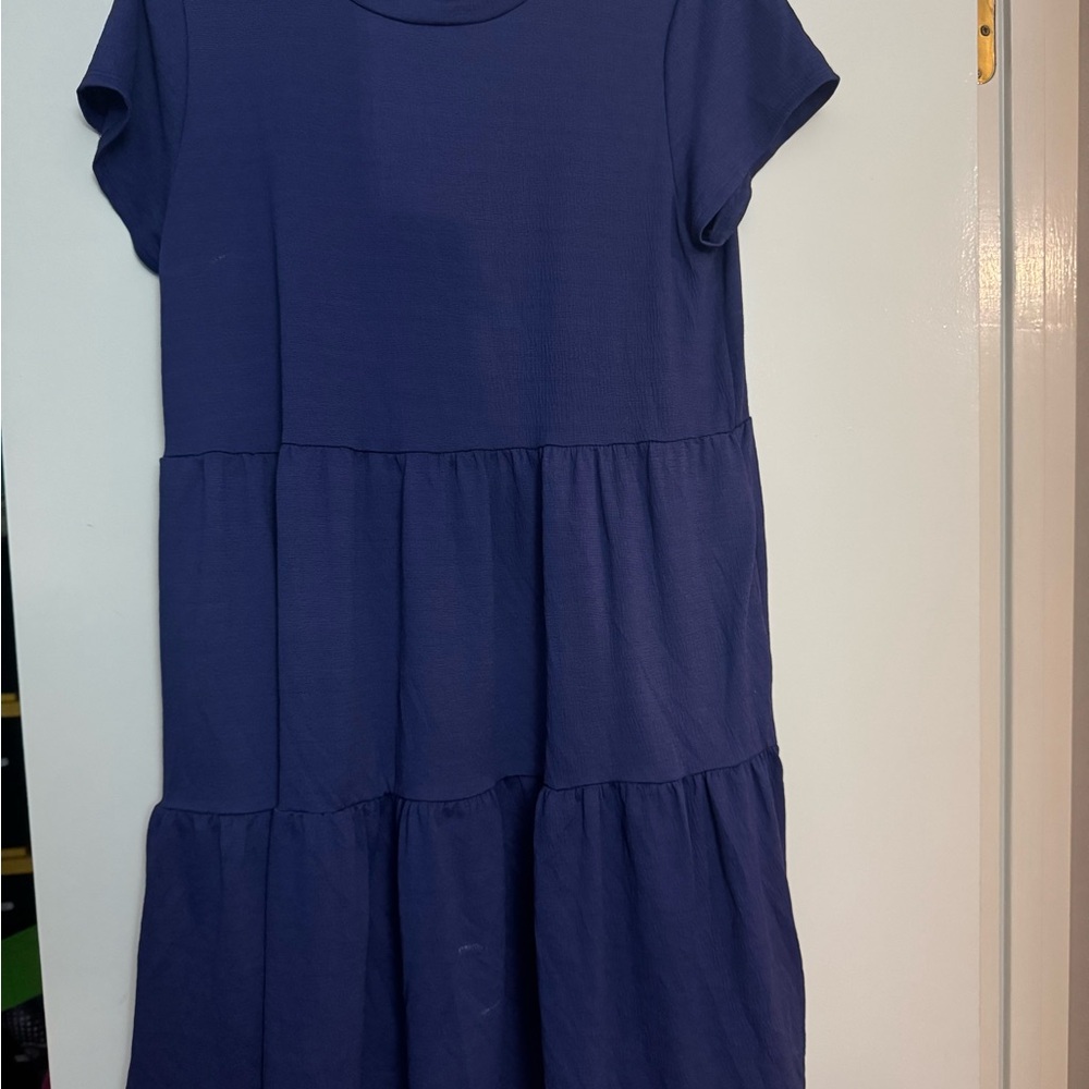 LuLaRoe Deep Purple Blue Casual Dress
